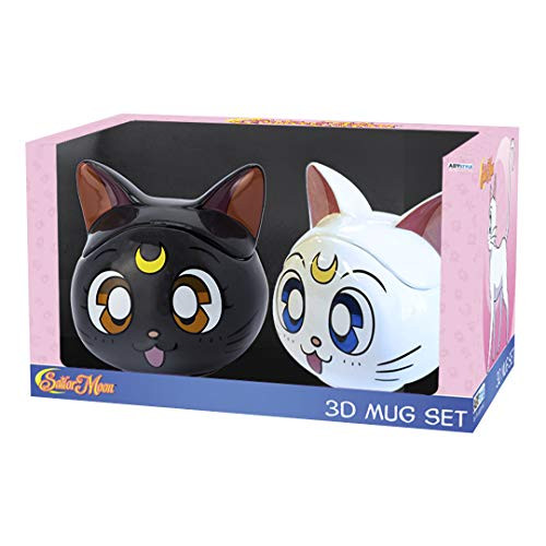 Sailor Moon  Luna  Artemis 3D Mug Gift Set