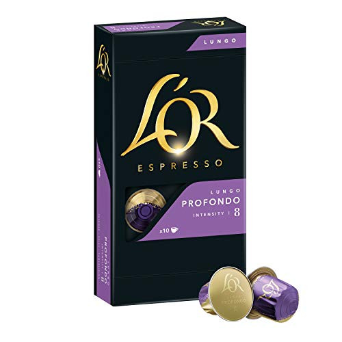 10 Capsules or Espresso Lungo Profondo 10 Compatibles Systems Nespresso
