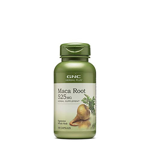 GNC Herbal Plus Maca Root 525mg 100 Capsules Supports Vitality