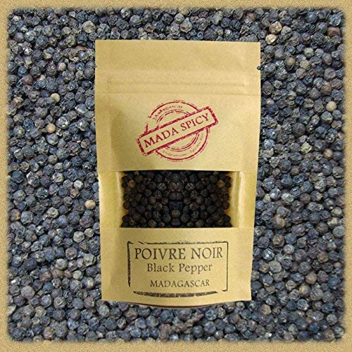Madagascar whole black peppercorns 2 5 oz in ecofriendly zippable bag  Gourmet quality