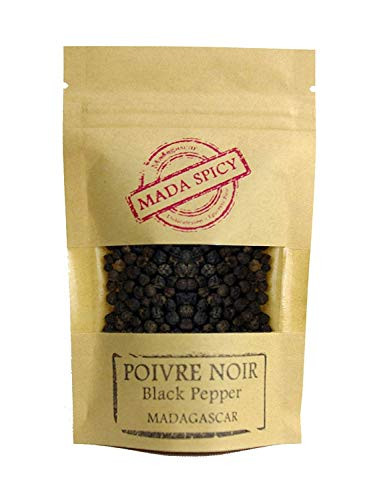Madagascar whole black peppercorns 7 oz in ecofriendly bag with zip