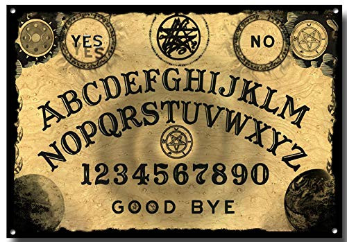 nonbrand Ouija Board Talking Spirit Metal Tin Sign Vintage Plaque Plate Man Cave Room Bar Home Wall Decor 12x8 inch