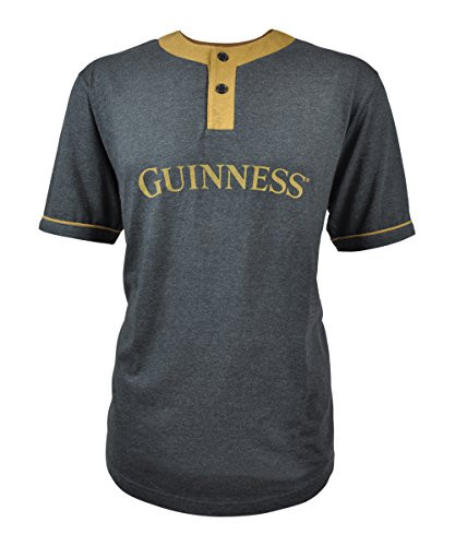 Guinness Grey and Mustard Baseball Style Premium Tee XLarge