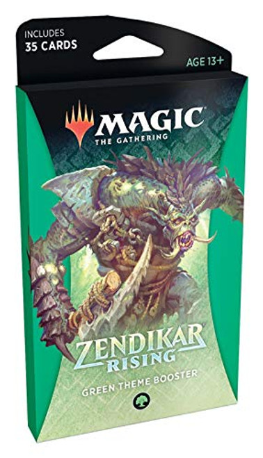 Magic The Gathering Zendikar Rising Theme Booster Green Magic The Gathering Zendikar Rising Theme Booster Green