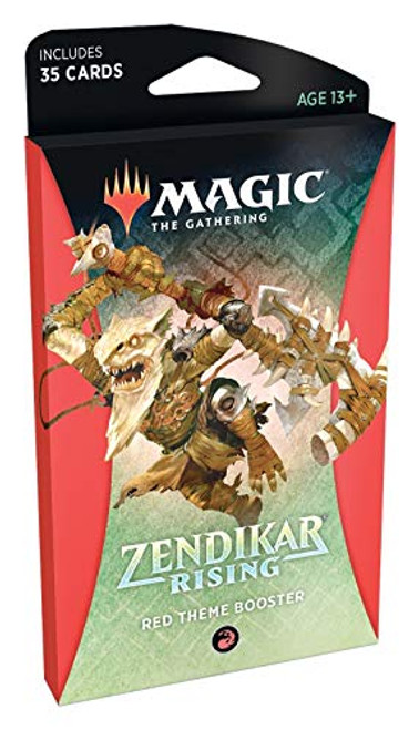 Magic The Gathering Zendikar Rising Theme Booster Red Magic The Gathering Zendikar Rising Theme Booster Red