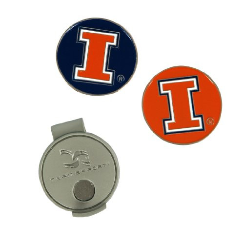 Team Effort Illinois Fighting Illini Hat Clip  2 Ball Markers