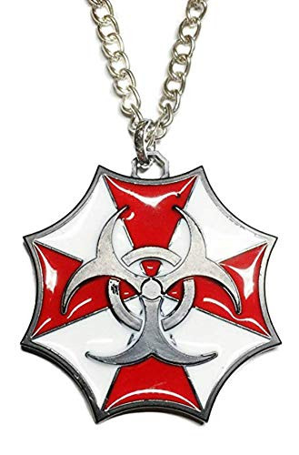 Main Street 24/7 Resident Evil Umbrella Biohazard Logo Metal/Enamel Pendant