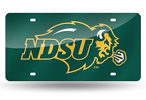 NCAA Rico Industries Laser Inlaid Metal License Plate Tag North Dakota State Bison Team Color 6 x 12inches NCAA Rico Industries Laser Inlaid Metal License Plate Tag North Dakota State Bison Team Color 6 x 12inches