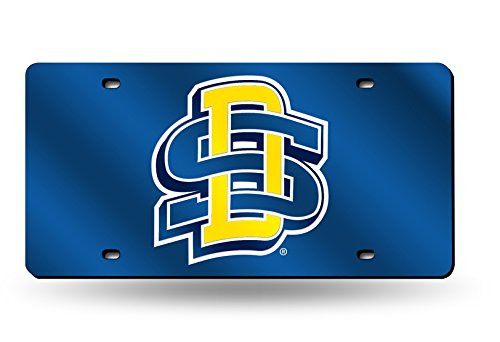 NCAA Rico Industries Laser Inlaid Metal License Plate Tag South Dakota State Jackrabbits