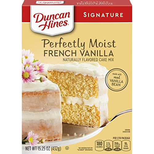 Duncan Hines Signature Perfectly Moist French Vanilla Cake Mix 12  15 25 OZ Boxes