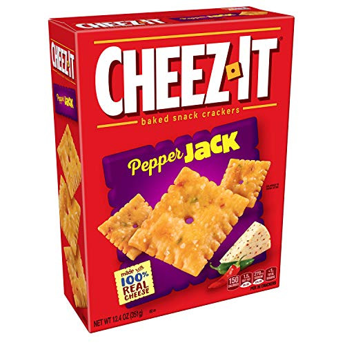 CheezIt Baked Snack Cheese Crackers Pepper Jack 12 4 oz Box