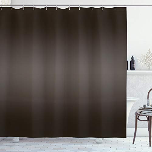 Ambesonne Ombre Shower Curtain Dark Wooden Tree Nature Inspired Digital Print with Ombre Colored Modern Design Artwork Cloth Fabric Bathroom Decor Set with Hooks 84  Long Extra Brown