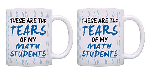 Teacher Mug Set Tears of My Math Students Tears Mug 2 Pack Gift Coffee Mugs Tea Cups Blue White Teacher Mug Set Tears of My Math Students Tears Mug 2 Pack Gift Coffee Mugs Tea Cups Blue White
