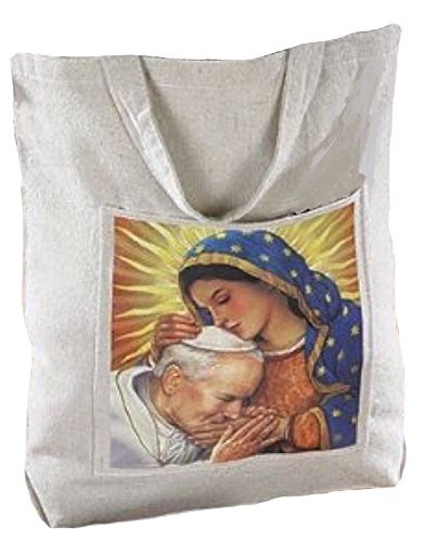 Our Lady of Guadalupe Blessed Pope John Paul II Women s Hand Tote Bag