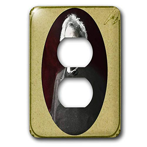 3dRose lsp161536 Mark Twain Vintage Magic Lantern Slide Portrait Outlet Cover