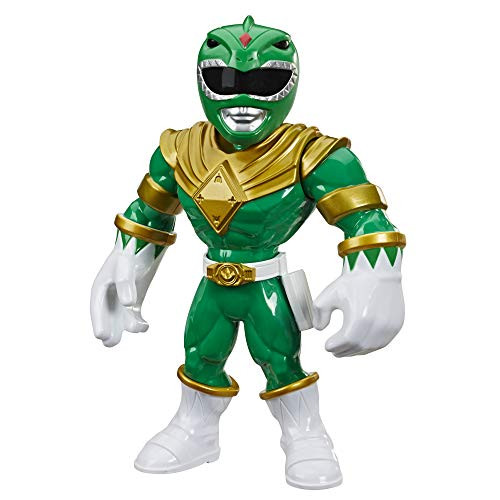 Power Rangers Playskool Heroes Mega Mighties Green Ranger 10inch Figure Mighty Morphin Collectible Toys Kids Ages 3 and Up