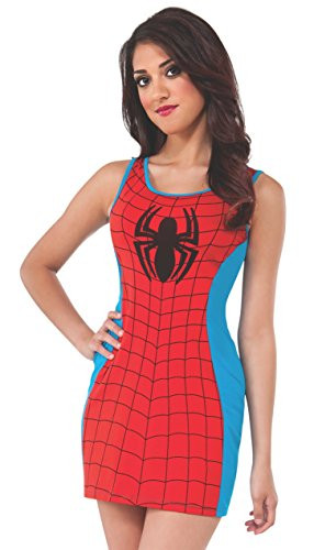 Rubie s Costume Women s Marvel Universe Adult Spiderman Tank Dress Multi Large