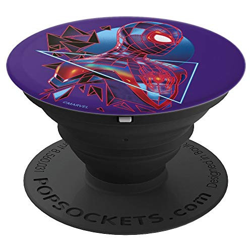 Marvel SpiderMan Miles Morales Shatter Portrait PopSockets Grip and Stand for Phones and Tablets