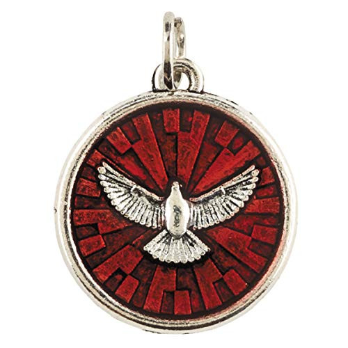 Come Holy Spirit Dove Confirmation Medal Pendant 3/4 Inch Come Holy Spirit Dove Confirmation Medal Pendant 3/4 Inch