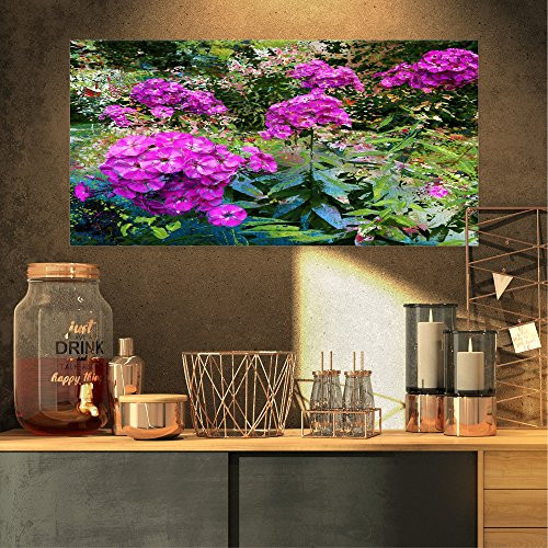 Theme With Pink Flowers and Green Floral on Canvas Art Wall Photgraphy Artwork Print Theme With Pink Flowers and Green Floral on Canvas Art Wall Photgraphy Artwork Print