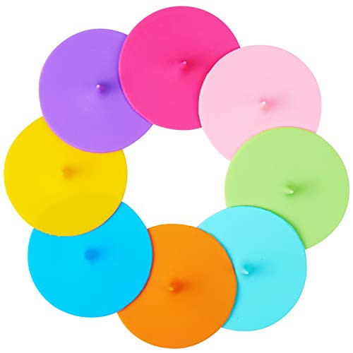 ME FAN Silicone Cup Lids  Drop Cup Cover 8 Set Antidust Airtight Seal Mug Cover  Silicone Drink Bowl Lids  Hot Cup Lids In Bright Colors ME FAN Silicone Cup Lids  Drop Cup Cover 8 Set Antidust Airtight Seal Mug Cover  Silicone Drink Bowl Lids  Hot Cup Lids In Bright Colors