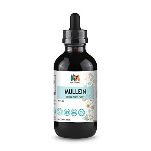 Mullein Tincture 4 FL OZ AlcoholFree Liquid Extract Organic Mullein Leaf Verbascum Densiflorum