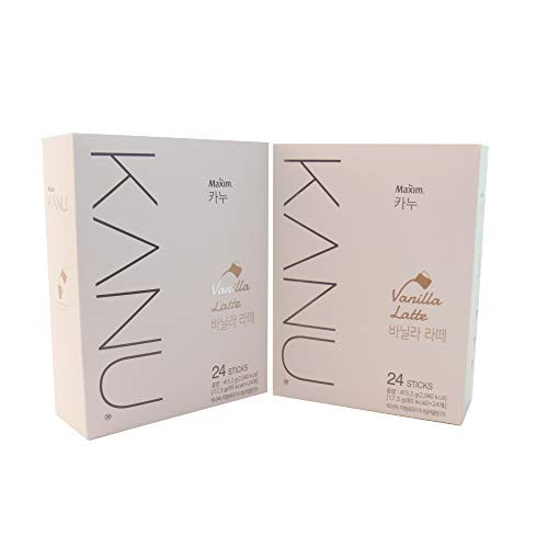 Maxim KANU Vanilla Latte 48 Sticks Pack of 2