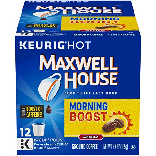 Maxwell House Morning Boost Medium Roast KCup Coffee Pods 12 Pods