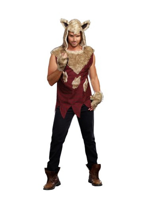Dreamgirl Men s Big Bad Wolf Costume MultiColored Large Dreamgirl Men s Big Bad Wolf Costume MultiColored Large
