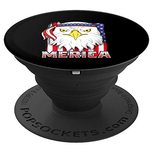 Merica Eagle 4th of July Family US Patriotic American Flag PopSockets Grip and Stand for Phones and Tablets Merica Eagle 4th of July Family US Patriotic American Flag PopSockets Grip and Stand for Phones and Tablets