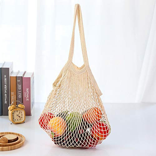 Mesh Produce Bags  Mesh Produce Bags Grocery Reusable  Mesh Grocery Bags  Reusable Mesh Produce Bags  Mesh Bags For Produce  Cotton Mesh Reusable Produce Bags  Reusable Produce Bag Meshs Beige