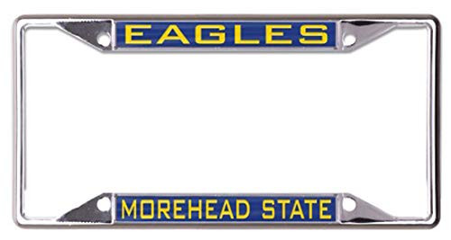 WinCraft Morehead State MSU Eagles NCAA Inlaid Metal License Plate Frame 4 Hole