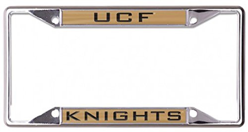WinCraft NCAA UCF Central Florida Knights Metal License Plate Frame Inlaid Acrylic