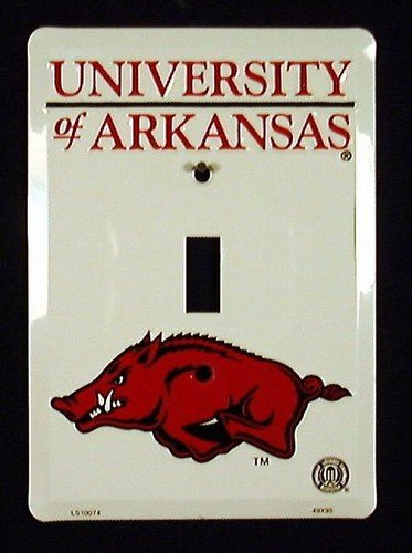Tag City Arkansas Razorbacks Metal Light Switch Plate