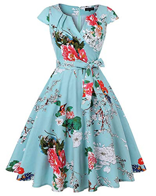 MINTLIMIT Women s Vintage 1950 s Floral Spring Garden Rockabilly Swing Prom Party Cocktail DressFloral Mint GreenSize XXL MINTLIMIT Women s Vintage 1950 s Floral Spring Garden Rockabilly Swing Prom Party Cocktail DressFloral Mint GreenSize XXL