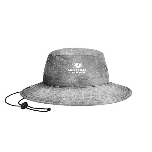 MISSION Cooling Bucket Hat UPF 50 3 Wide Brim Cools When Wet Mossy Oak Coastal Cloudbank