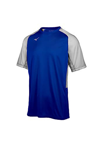 Mizuno Aerolite Crew Baseball Jersey RoyalGrey Large