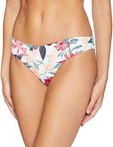 Roxy Junior s Urban Waves Moderate Bikini Swimsuit Bottom Bright White TALLOWS XS