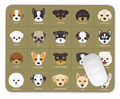 20 Cartoon Puppy Dogs  Mouse Pad Mouse pad Gaming Mouse pad Mousepad Nonslip Rubber Backing