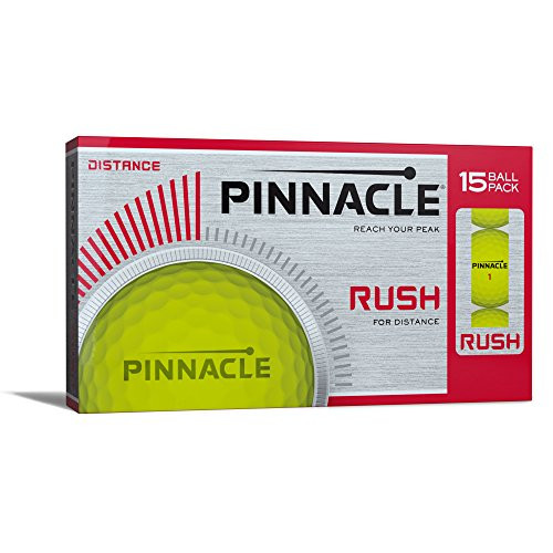 Pinnacle Rush Golf Balls, Yellow (15 Ball Pack)