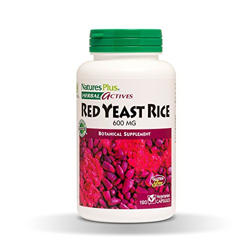 NaturesPlus Herbal Actives Red Yeast Rice 600 mg 120 Vegan Capsules Maximum Potency Herbal Supplement Cholesterol Support Vegetarian GlutenFree 120 Servings NaturesPlus Herbal Actives Red Yeast Rice 600 mg 120 Vegan Capsules Maximum Potency Herbal Supplement Cholesterol Support Vegetarian GlutenFree 120 Servings