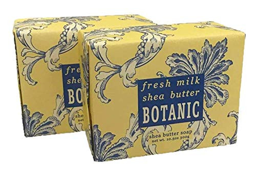 Greenwich Bay Trading Company Set of Two 10 5 oz Shea Butter Soap Bars Fresh Milk Shea
