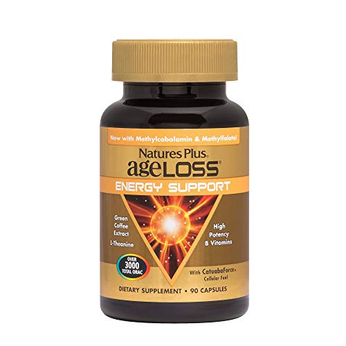 NaturesPlus AgeLoss Energy Support  90 Vegetarian Capsules  High Potency AntiAging Energy Booster Antioxidant AntiInflammatory  GlutenFree  30 Servings