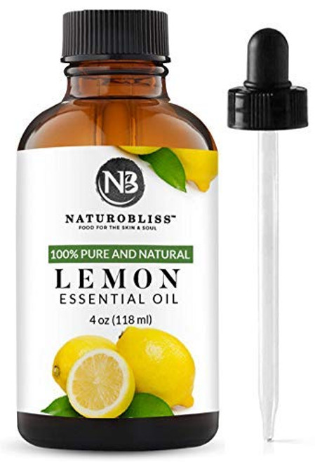 NaturoBliss 100 Pure Lemon Essential Oil Therapeutic Grade Premium Quality 4 fl oz with Glass Dropper Perfect for Aromatherapy NaturoBliss 100 Pure Lemon Essential Oil Therapeutic Grade Premium Quality 4 fl oz with Glass Dropper Perfect for Aromatherapy