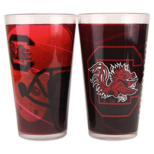 NCAA Shadow 16 oz 2Tone Pint Glass Set South Carolina Gamecocks NCAA Shadow 16 oz 2Tone Pint Glass Set South Carolina Gamecocks