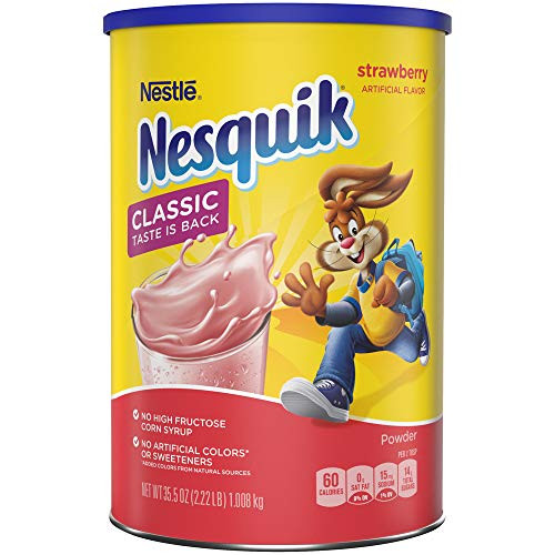 Nesquik Strawberry Powder Canister 35 5 Ounce