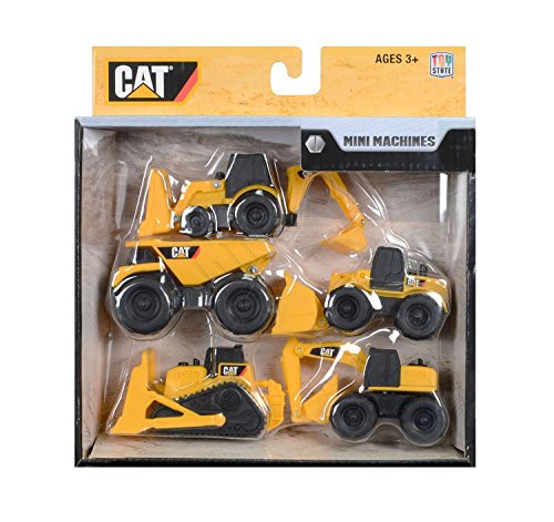 Toy State CAT Caterpillar Construction Mini Machine 5Pack