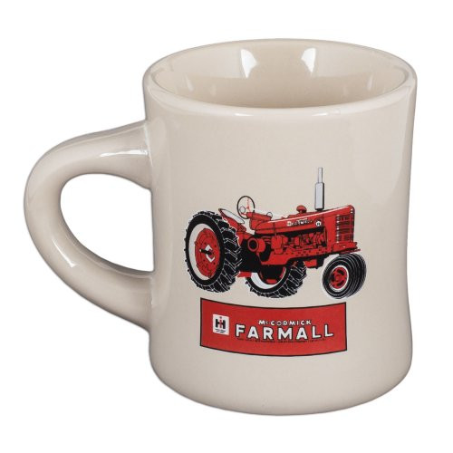 Farmall Stoneware Diner Mug White  Red Tractor