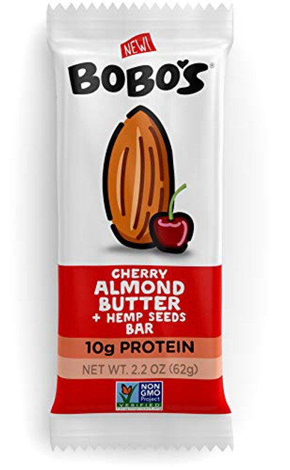 Bobo s Nut Butter Protein Bars Cherry Almond Butter 2 2 Oz Bar Pack of 12 Plant Based High Protein Everyday Snack Bobo s Nut Butter Protein Bars Cherry Almond Butter 2 2 Oz Bar Pack of 12 Plant Based High Protein Everyday Snack
