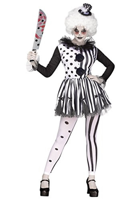 Fun World Women s Killer Clown Costume Large Black Fun World Women s Killer Clown Costume Large Black